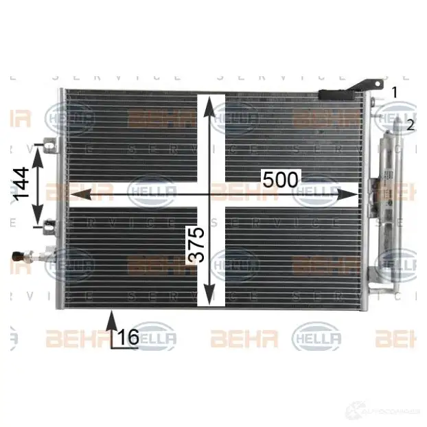 Радиатор кондиционера HELLA _BEHR HELLA SERVICE_ 39592 8fc351319244 CK6FL9F