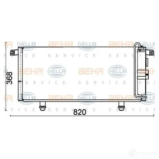 Радиатор кондиционера HELLA _BEHR HELLA SERVICE_ 39564 8fc351318591 5KRU5