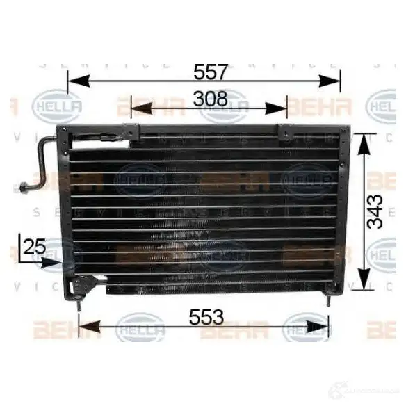 Радиатор кондиционера HELLA 38687 _BEHR HELLA SERVICE_ 8fc351035741 TOL7D96