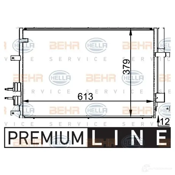 Радиатор кондиционера HELLA 8fc351318391 _BEHR HELLA SERVICE_ KPQ8D8 39552