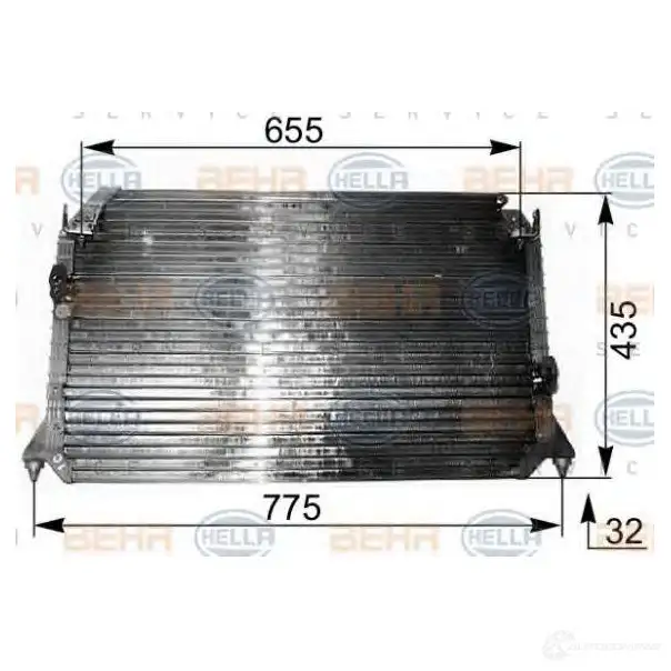 Радиатор кондиционера HELLA 8fc351038531 38874 _BEHR HELLA SERVICE_ 9ZUEXY