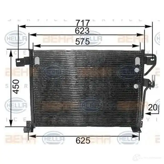 Радиатор кондиционера HELLA 53PWG 38968 _BEHR HELLA SERVICE_ 8fc351300501 изображение 0
