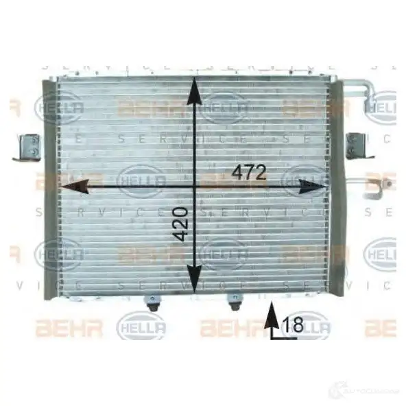 Радиатор кондиционера HELLA 39188 8fc351302711 ATEK4JN _BEHR HELLA SERVICE_