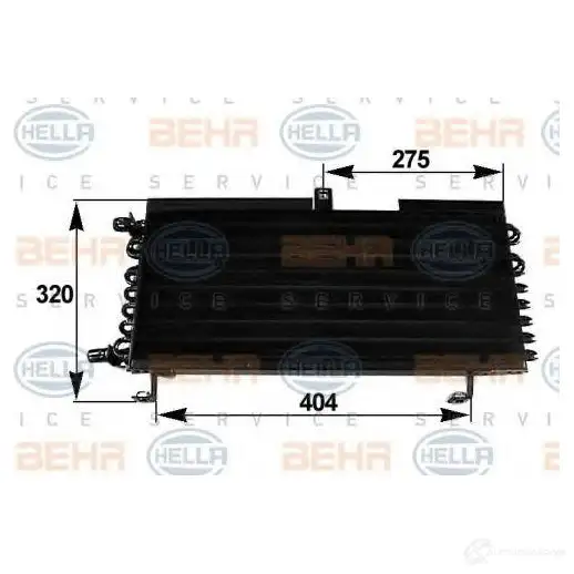 Радиатор кондиционера HELLA YJZDCV0 38851 8fc351038281 _BEHR HELLA SERVICE_