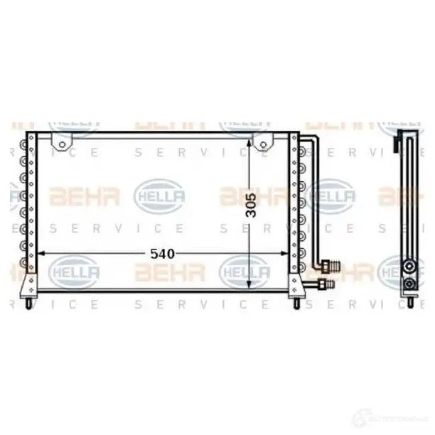 Радиатор кондиционера HELLA 9CFZ4B4 _BEHR HELLA SERVICE_ 8fc351306091 39344