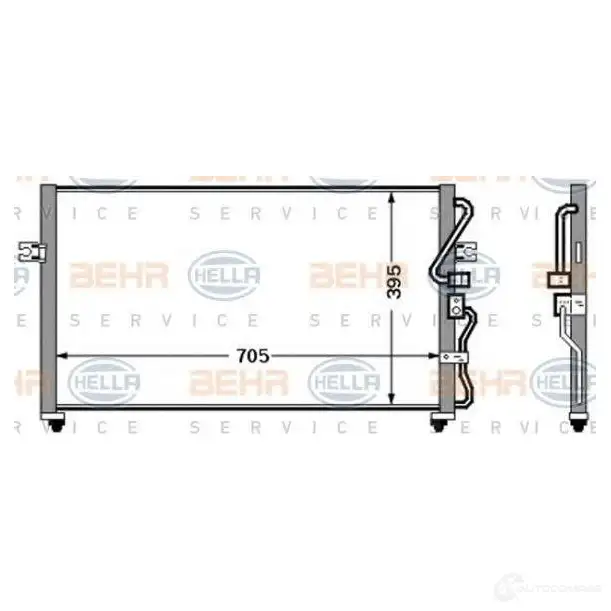 Радиатор кондиционера HELLA 39338 GJXZUL _BEHR HELLA SERVICE_ 8fc351305761 изображение 0