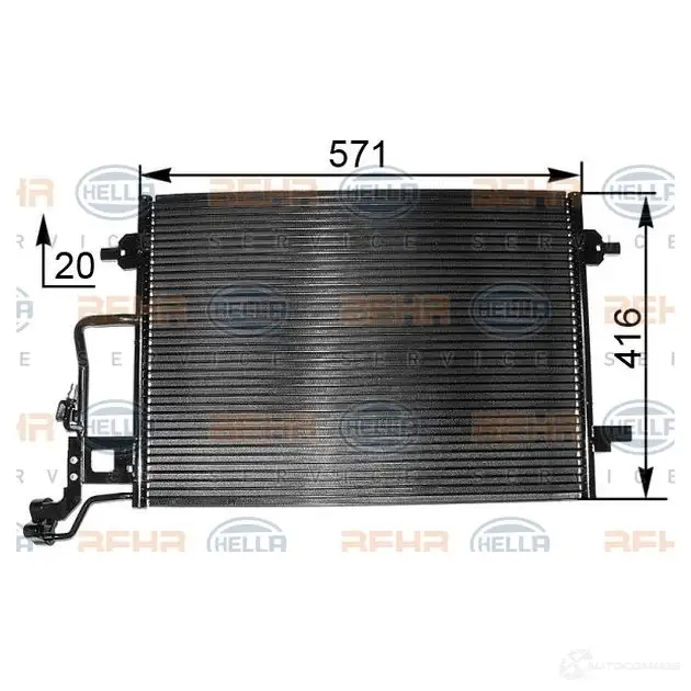 Радиатор кондиционера HELLA _BEHR HELLA SERVICE_ 8fc351300394 38960 PQJBF8