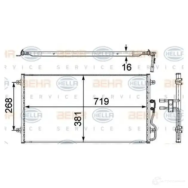 Радиатор кондиционера HELLA Q6NWXR _BEHR HELLA SERVICE_ 39256 8fc351303701