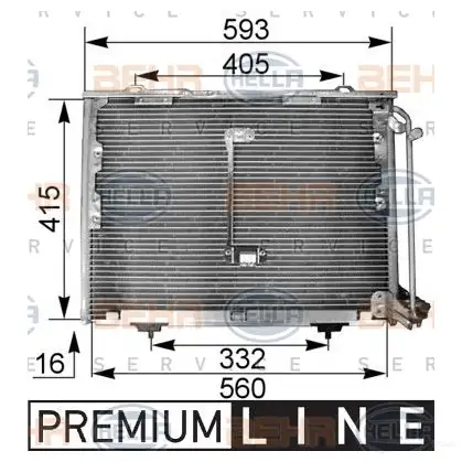 Радиатор кондиционера HELLA 38692 8fc351036011 _BEHR HELLA SERVICE_ 76CTWQ8 изображение 0