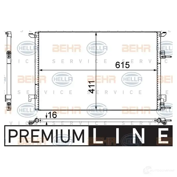 Радиатор кондиционера HELLA 8fc351309371 _BEHR HELLA SERVICE_ FQASG4 39418 изображение 0