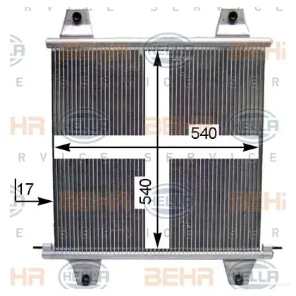 Радиатор кондиционера HELLA GT QJI 38631 4045621482756 8fc351029094 изображение 3