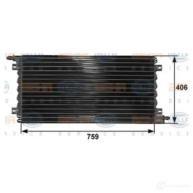 Радиатор кондиционера HELLA HODXFK 8fc351300111 _BEHR HELLA SERVICE_ 38925