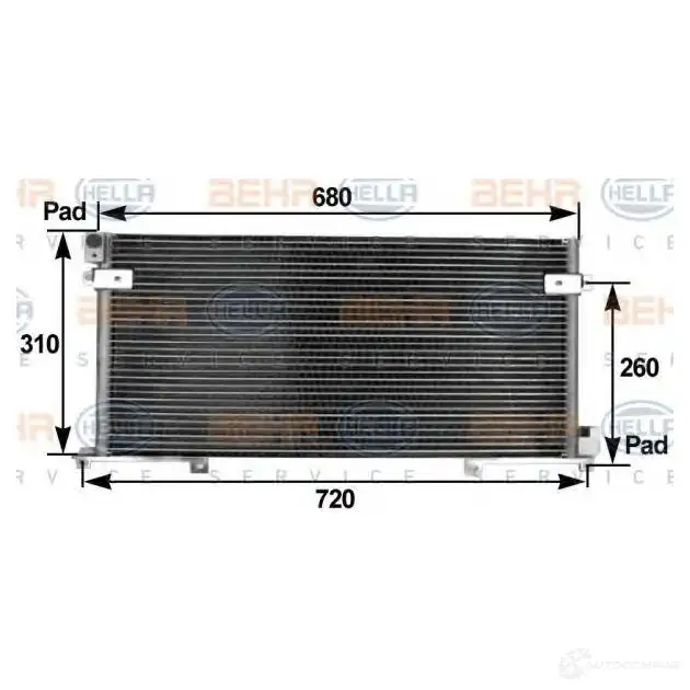 Радиатор кондиционера HELLA 38936 _BEHR HELLA SERVICE_ 44DJGJC 8fc351300211