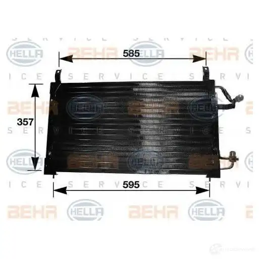 Радиатор кондиционера HELLA 38771 A14X0 8fc351037141 _BEHR HELLA SERVICE_