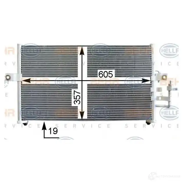 Радиатор кондиционера HELLA _BEHR HELLA SERVICE_ 39152 8fc351302341 Z52H6F - Изображение 1