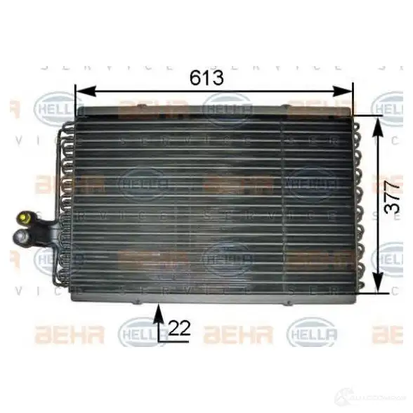 Радиатор кондиционера HELLA _BEHR HELLA SERVICE_ 39070 8fc351301461 7J65CM изображение 0