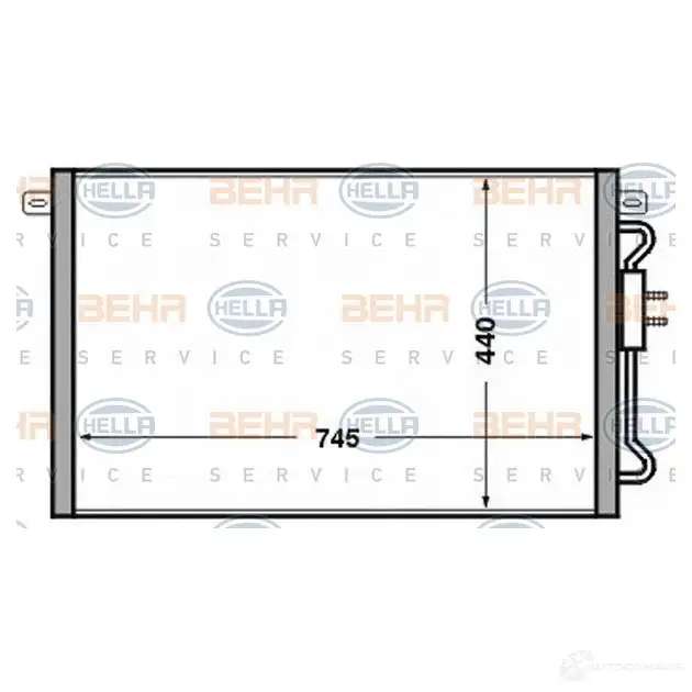 Радиатор кондиционера HELLA _BEHR HELLA SERVICE_ 8fc351305191 K4XTKPC 39329