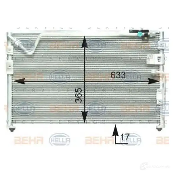 Радиатор кондиционера HELLA 5RF147Y _BEHR HELLA SERVICE_ 39197 8fc351303041