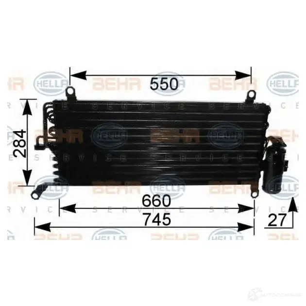 Радиатор кондиционера HELLA _BEHR HELLA SERVICE_ 9EVYE7O 38785 8fc351037301