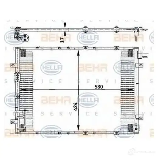 Радиатор кондиционера HELLA 79LITT7 _BEHR HELLA SERVICE_ 8fc351302141 39132