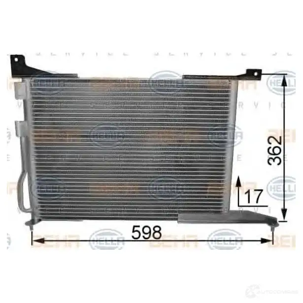Радиатор кондиционера HELLA 8fc351036261 _BEHR HELLA SERVICE_ D1L5X 38713