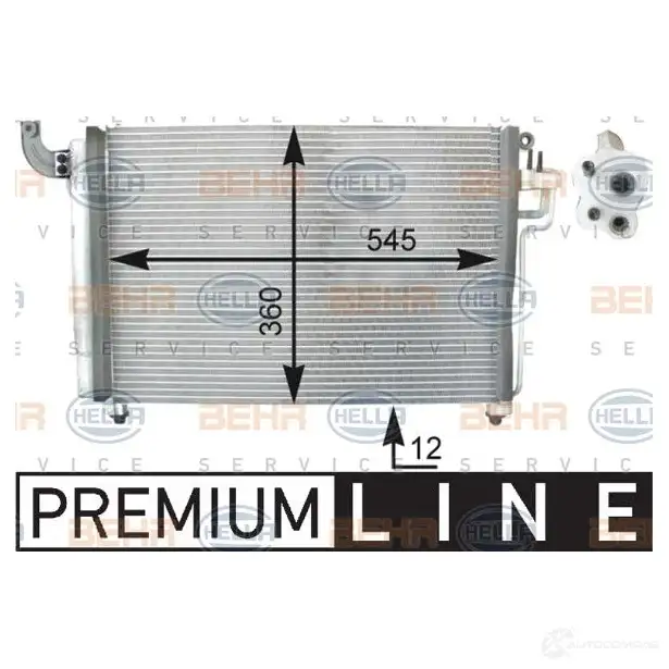 Радиатор кондиционера HELLA _BEHR HELLA SERVICE_ RZK5WF 8fc351303131 39206 изображение 0
