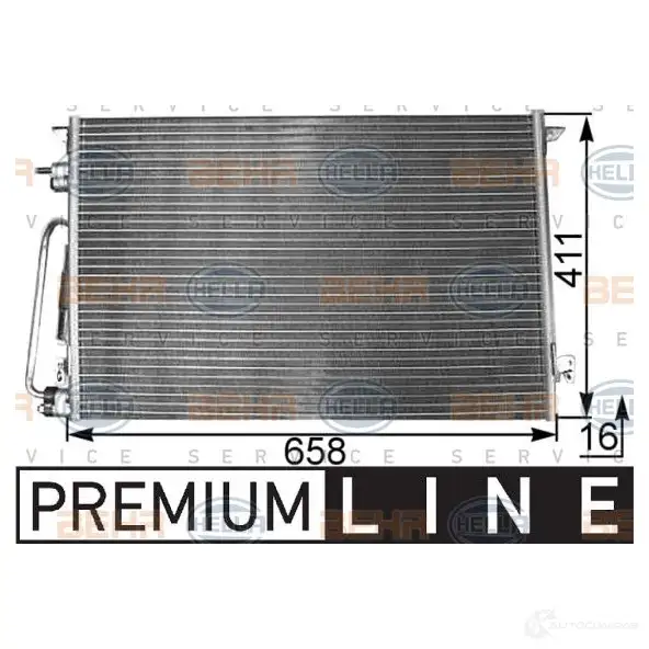 Радиатор кондиционера HELLA NYTQH _BEHR HELLA SERVICE_ 38948 8fc351300311 - Изображение 1