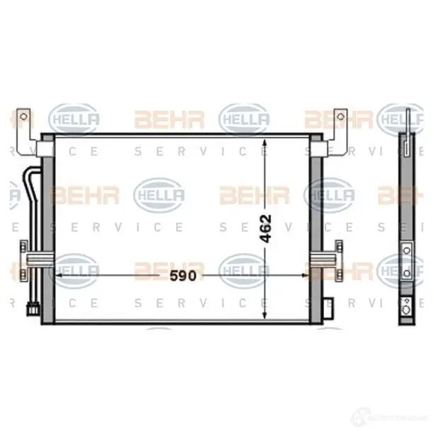 Радиатор кондиционера HELLA _BEHR HELLA SERVICE_ 39353 8fc351306521 5V2BXW9 изображение 0