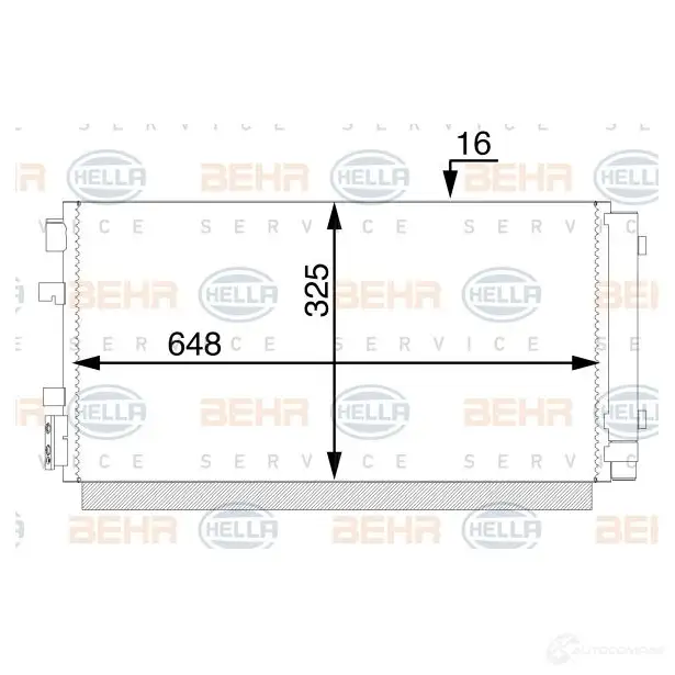 Радиатор кондиционера HELLA 5 LEC2 8fc351004714 1424388267 4045621527334
