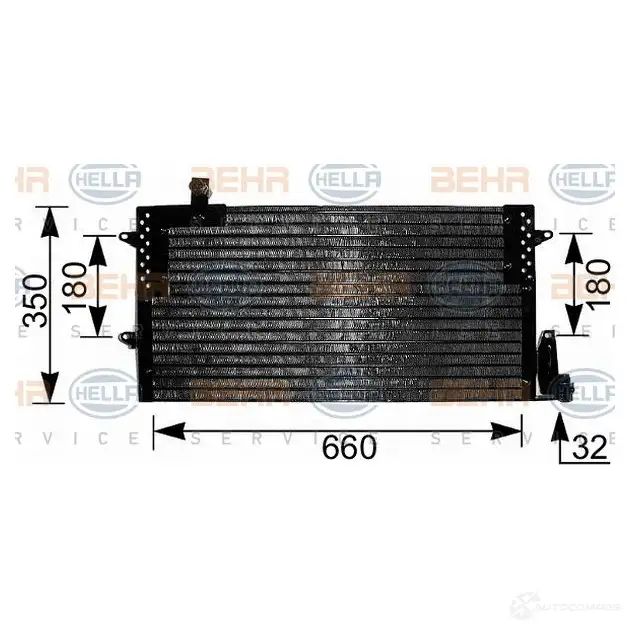 Радиатор кондиционера HELLA W0X5QI _BEHR HELLA SERVICE_ 8fc351036791 38755