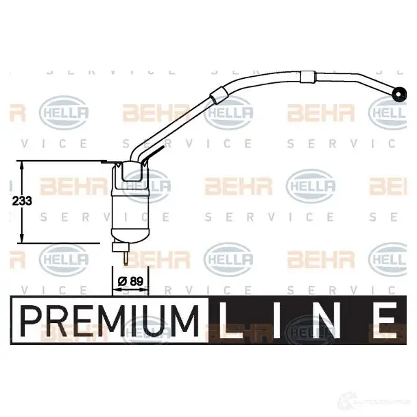 Осушитель кондиционера HELLA 41752 3TDJI _BEHR HELLA SERVICE_ 8ft351335001