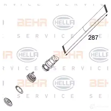Осушитель кондиционера HELLA 41400 PI5 I1 4045621517922 8ft351001561 - Изображение 1