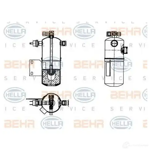Осушитель кондиционера HELLA G70QLV _BEHR HELLA SERVICE_ 41682 8ft351198181