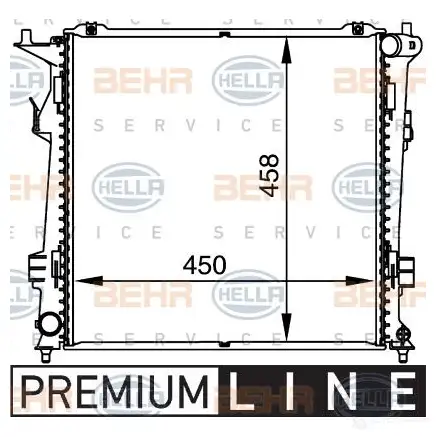 Радиатор охлаждения двигателя HELLA I1IV5 _BEHR HELLA SERVICE_ 46829 8mk376764461
