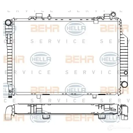 Радиатор охлаждения двигателя HELLA _BEHR HELLA SERVICE_ 8mk376711204 XZ65A8 45251