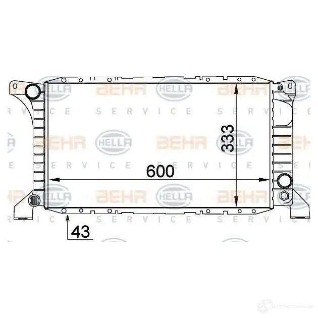 Радиатор охлаждения двигателя HELLA 8mk376764011 46791 _BEHR HELLA SERVICE_ PZ1JDJ