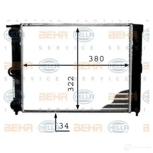Радиатор охлаждения двигателя HELLA 8mk376713344 _BEHR HELLA SERVICE_ 45451 VLMV40