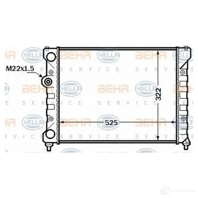 Радиатор охлаждения двигателя HELLA E1BMAM1 _BEHR HELLA SERVICE_ 47023 8mk376772491