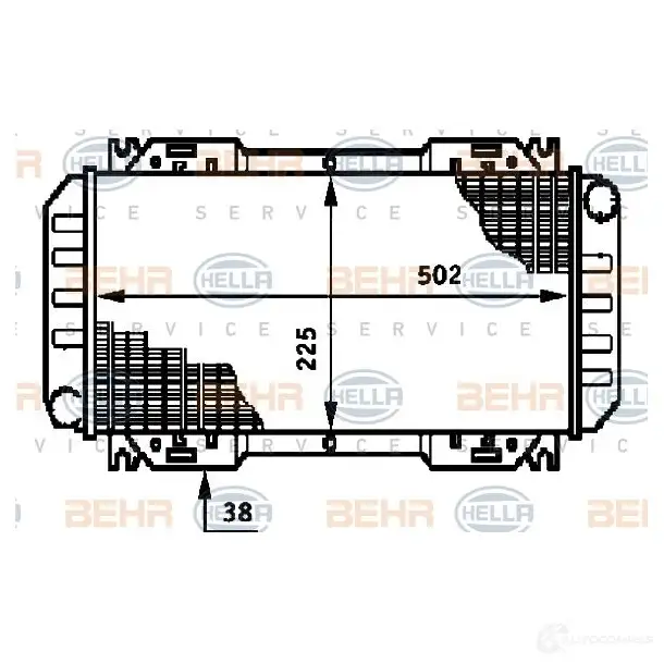 Радиатор охлаждения двигателя HELLA 46014 _BEHR HELLA SERVICE_ 8mk376720091 1464RDM