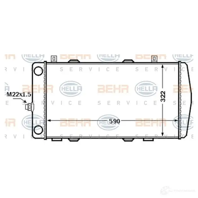 Радиатор охлаждения двигателя HELLA ORYW9WE 8mk376772511 _BEHR HELLA SERVICE_ 47025