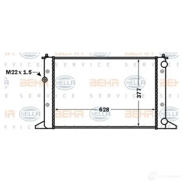 Радиатор охлаждения двигателя HELLA 5ND5TN 8mk376773751 47053 _BEHR HELLA SERVICE_ изображение 0