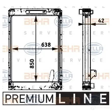 Радиатор охлаждения двигателя HELLA 8mk376722251 _BEHR HELLA SERVICE_ 46185 6YKLWL