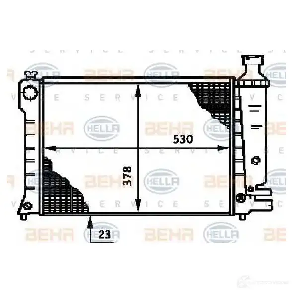 Радиатор охлаждения двигателя HELLA 7QX3RG 45962 8mk376719411 _BEHR HELLA SERVICE_