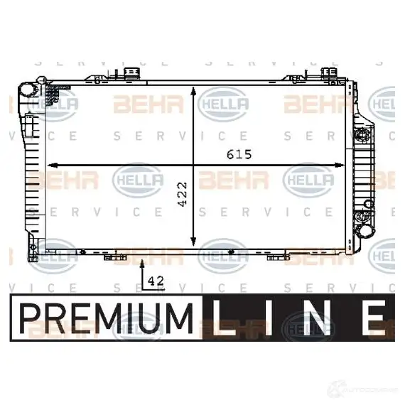 Радиатор охлаждения двигателя HELLA 8mk376722111 46172 _BEHR HELLA SERVICE_ P6DGH