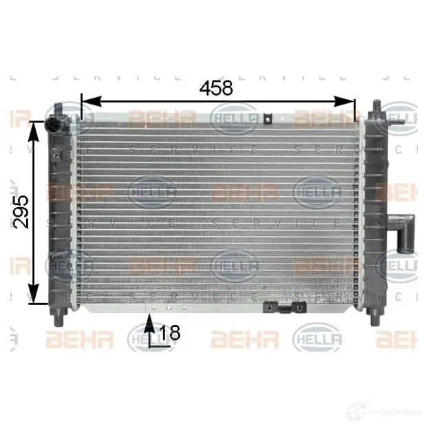 Радиатор охлаждения двигателя HELLA 46709 ICSK2X _BEHR HELLA SERVICE_ 8mk376762521