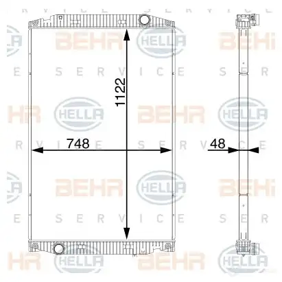 Радиатор охлаждения двигателя HELLA 8mk376721794 F FDFH 1437475559