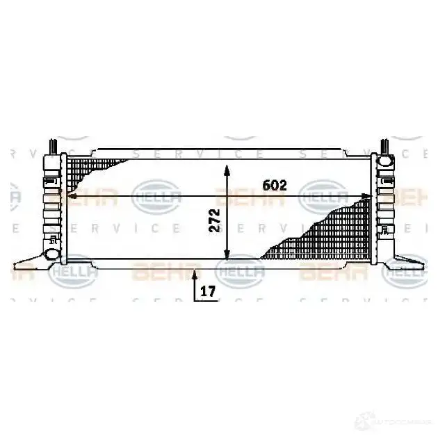 Радиатор охлаждения двигателя HELLA 8mk376715611 _BEHR HELLA SERVICE_ NG6YL5X 45654