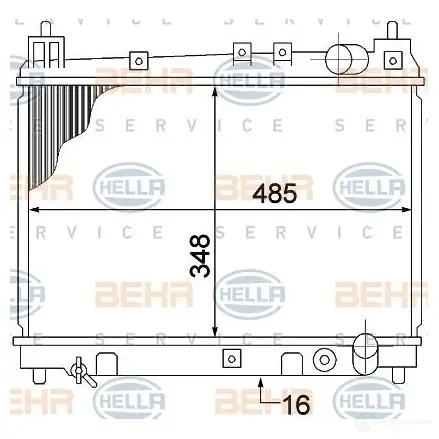 Радиатор охлаждения двигателя HELLA 8mk376773481 _BEHR HELLA SERVICE_ ZC8FQJO 47044 изображение 0