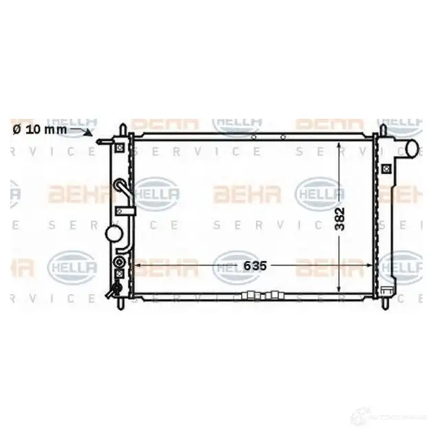 Радиатор охлаждения двигателя HELLA 8mk376767331 46903 2H2RM _BEHR HELLA SERVICE_