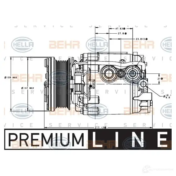 Радиатор охлаждения двигателя HELLA G898PHY 8mk376706001 44928 _BEHR HELLA SERVICE_